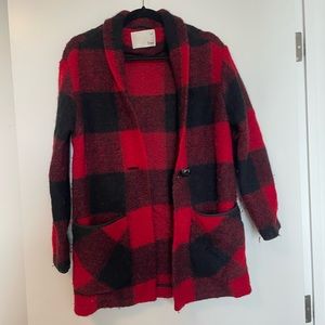 Wilfred free plaid coat size small